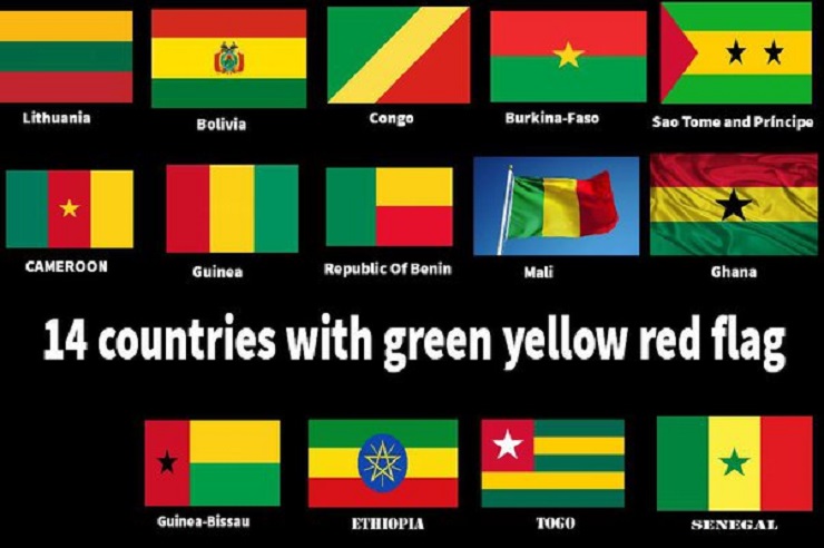 Countries with Red Yellow Green Flags 