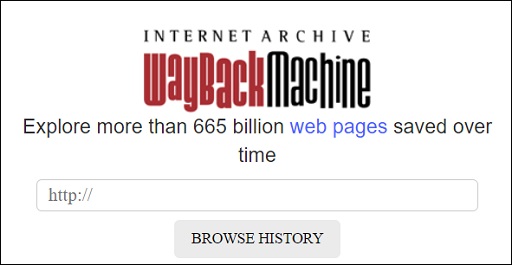 Wayback Machine Archive